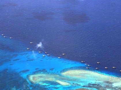 Chinese fishing vessels Spratly islands AFP
