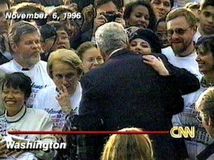 Clinton Hugs Lewinsky CNN