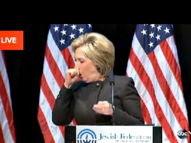 Clinton coughing fit
