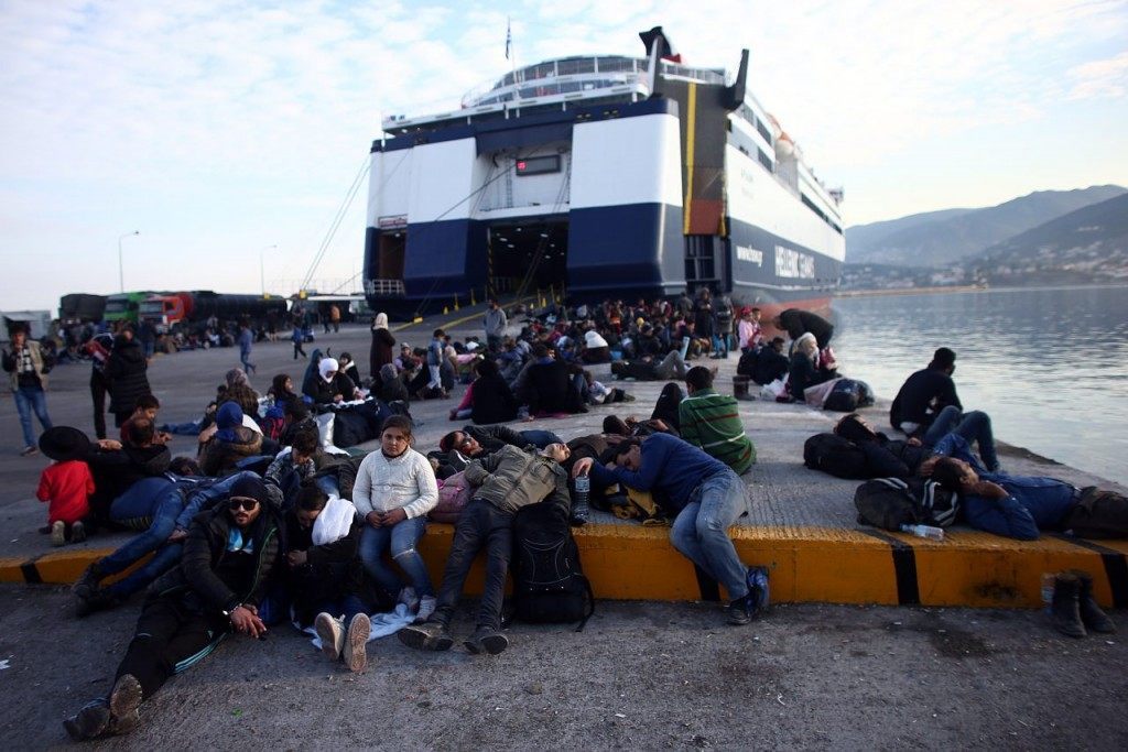 Migrants On Greece's Lesbos Island