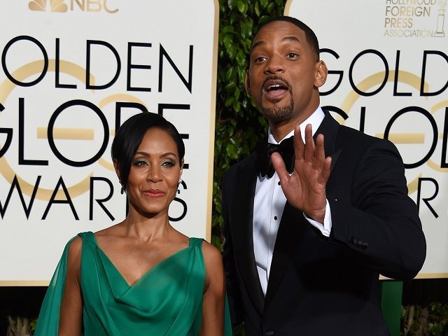 Jada Pinkett Smith, and Will Smith arrive for the 73nd annual Golden Globe Awards, January