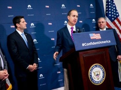 WASHINGTON, DC - January 12: Rep. Mario Diaz -Balart (R-FL) speaks to reporters following