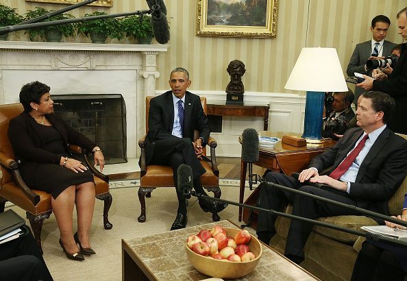 U.S. President Barack Obama speaks about gun control during a meeting with top law enforce