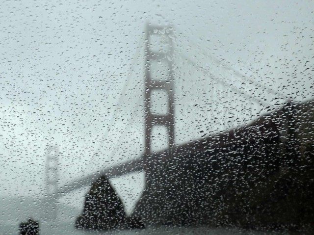 Rainy Golden Gate (Eric Risberg / Associated Press)