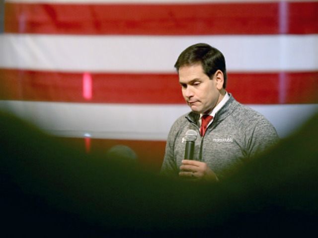SIOUX CITY, IA - JANUARY 30: Republican presidential candidate Sen. Marco Rubio (R-FL) sp