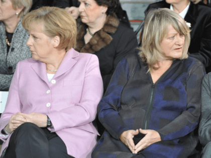 Angela Merkel and feminist publisher Alice Schwarzer