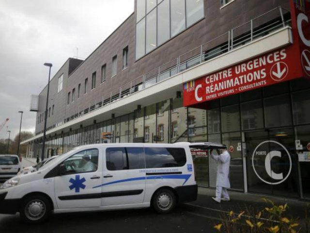 An ambulance is seen outside the Emergency Entrance at the …