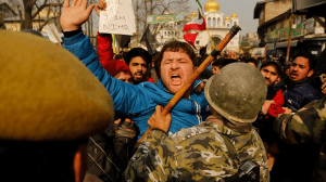 srinagar__protest