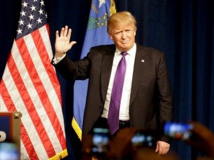 Donald Trump Tuesday, Feb. 23, 2016, in Las Vegas.