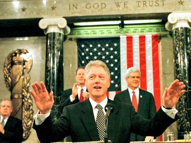 Bill Clinton 1996 SOTU Address JOE MARQUETTEAFPGetty Images