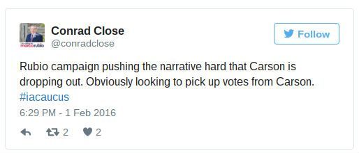 Conrad Close Tweet (Screen grab: Politistick)