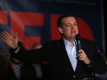 Republican presidential candidate U.S. Sen Ted Cruz (R-TX) speaks during his caucus night