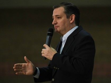 Sen. Ted Cruz (R-TX) speaks at a rally February 22, 2016 in Las Vegas, Nevada.