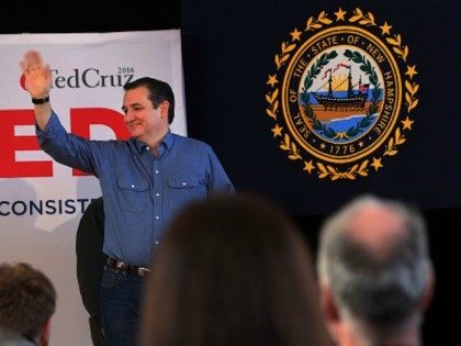 Republican presidential candidate Sen. Ted Cruz (R-TX) speaks at a Town Hall event on Febr
