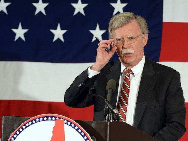 NASHUA, NH - APRIL 17: Former Ambassador to the United Nations John Bolton speaks at the First in the Nation Republican Leadership Summit April 17, 2015 in Nashua, New Hampshire. The Summit brought together local and national Republicans and was attended by all the Republicans candidates as well as those …