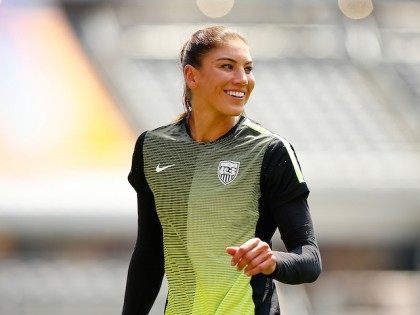 PITTSBURGH, PA - AUGUST 16: Hope Solo #1 of the United States in action against Costa Rica during the match at Heinz Field on August 16, 2015 in Pittsburgh, Pennsylvania. (Photo by Jared Wickerham/Getty Images)