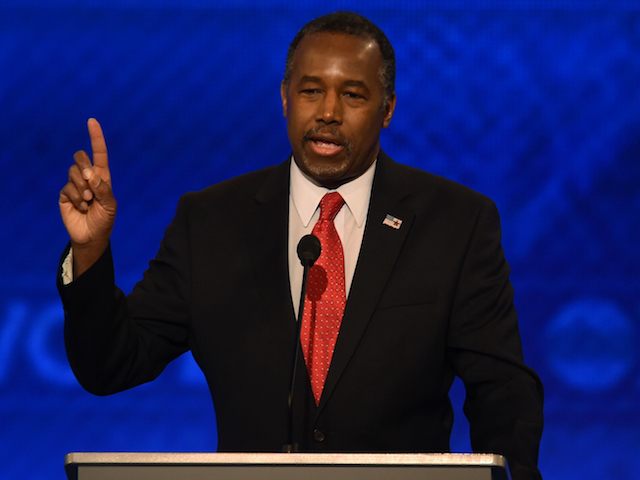 Republican presidential candidate Ben Carson participates in the Republican Presidential