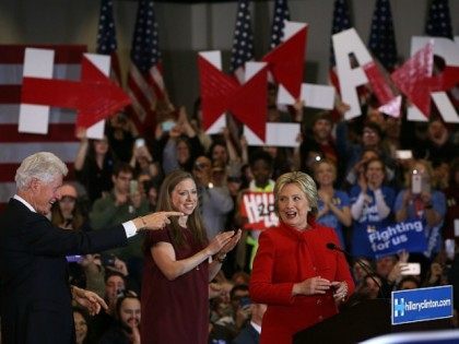 Democratic presidential candidate former Secretary of State Hillary Clinton speaks to supp