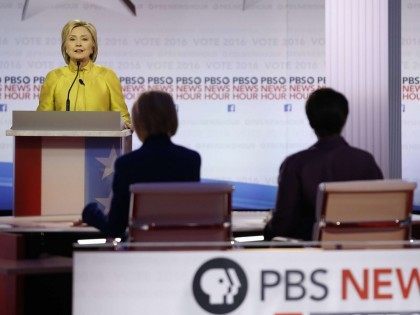 Hillary Clinton Dem Debate PBS (Morry Gash / Associated Press)