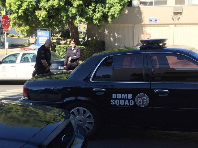 LAPD Bomb Squad (Joel Pollak / Breitbart News)