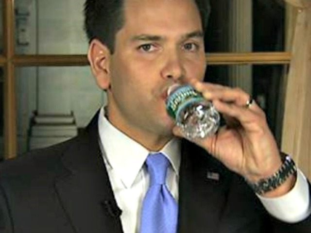 Marco Rubio Drinks Water AP