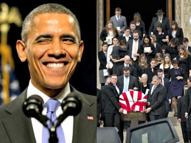 Obama Winks, Smiles and Scalia Funeral AP