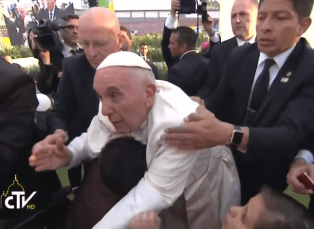 Pope Pulled Down