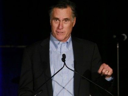 Mitt Romney speaks during the Republican National Committee's Annual Winter Meeting