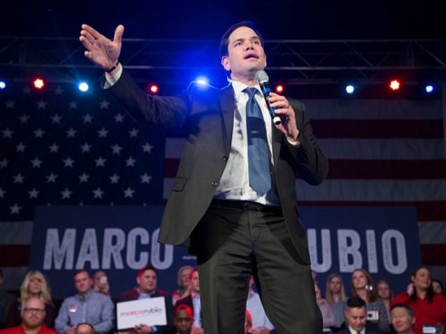 epublican presidential candidate Sen. Marco Rubio (R-FL) speaks at a campaign stop Februar