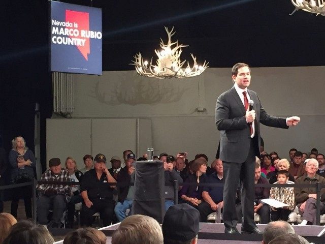 Rubio at Silverton in Vegas (Joel Pollak / Breitbart News)