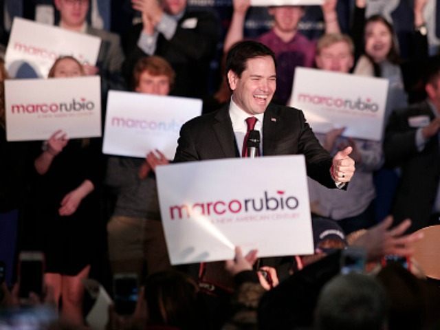 Republican presidential candidate, Sen. Marco Rubio (R-FL) holds a campaign rally at Lacks