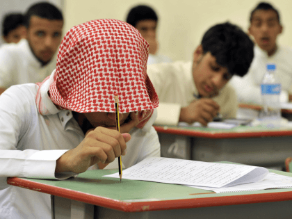 Saudi students sit for their final high school exams in the Red Sea port city of Jeddah on June 19, 2010 at the end of 2009/10 school year.