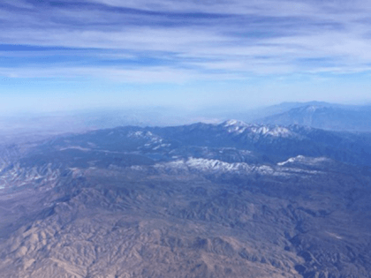 Dry mountains (Joel Pollak / Breitbart News)