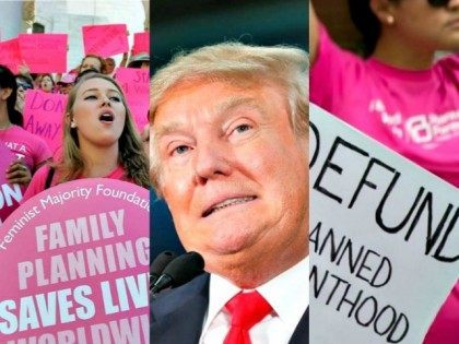Trump for and against PP AP Photos