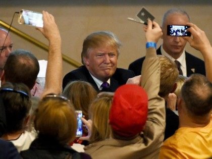 Republican presidential candidate Donald Trump on February 23, 2016 in Las Vegas, Nev.