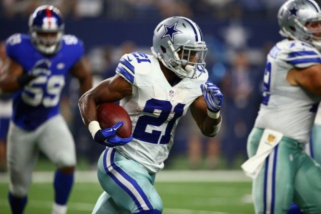 Former Dallas Cowboys running back Joseph Randle, pictured on September 13, 2015, is arres