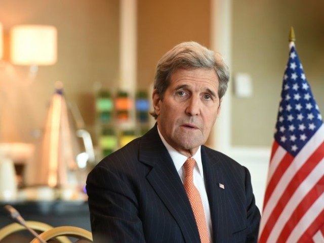 US Secretary of State John Kerry on February 11, 2016 in Munich, southern Germany
