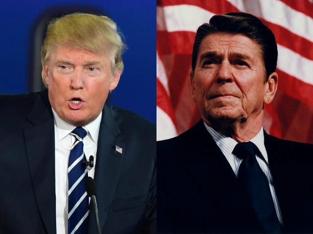 Donald Trump and Ronald Reagan