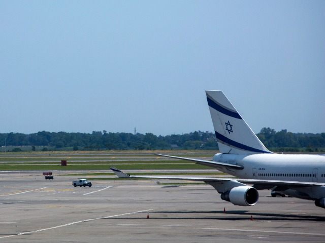 NEW YORK - JULY 22: An El Al Airlines plane is seen at Terminal 4 at John F. Kennedy Airpo