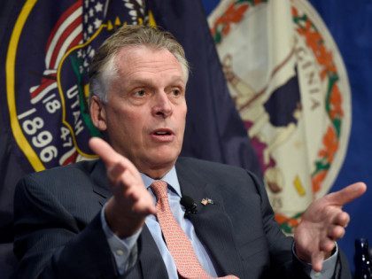 National Governors Association (NGA) Vice Chair, Virginia Gov. Terry McAuliffe speaks at the National Press Club in Washington, Thursday, Jan. 7, 2016. (AP Photo/Susan Walsh)
