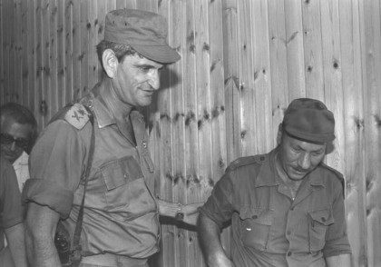 War hero Avigdor "Yanush" Ben-Gal IN 1973.