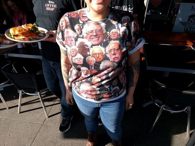 Sanders t-shirt Silver Lake (Cory Doctorow / Flickr / CC)