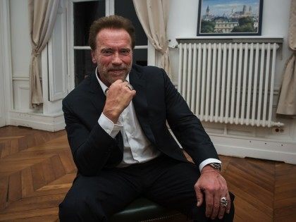 Former U.S. California Gov. Arnold Schwarzenegger poses during an interview with The Associated Press at the Institute of Political Studies, known under the name of "Sciences Po", in Paris, France, Wednesday, Dec. 7, 2015. Schwarzenegger is in Paris as part of the COP21, the United Nations Climate Change conference. (AP …