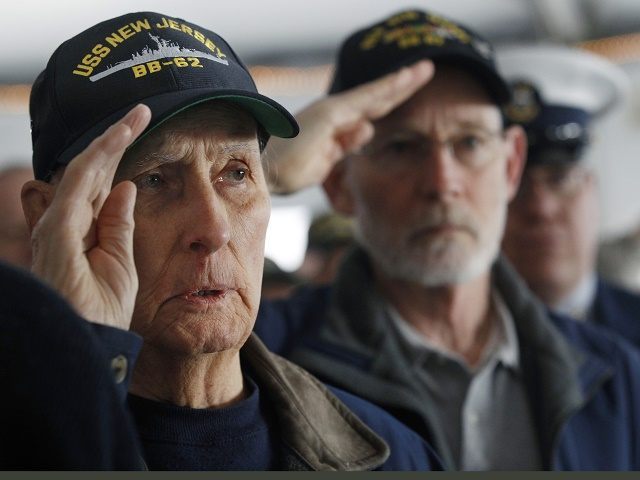 World War II veteran and original crew member of the battleship New Jersey, Russell Collin