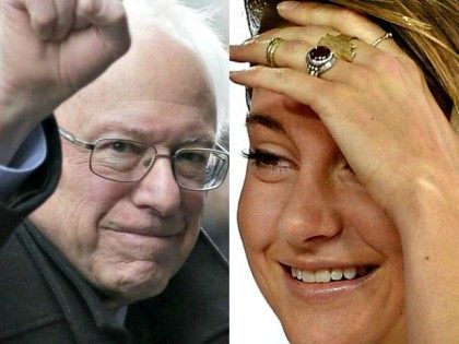 Bernie Sanders and Shailene Woodley