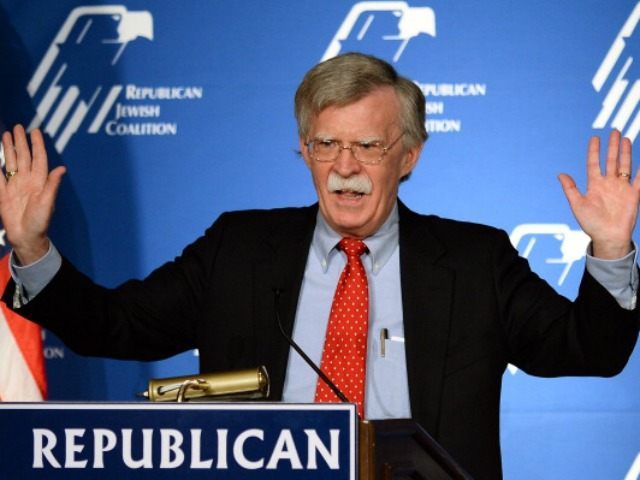 Former United States ambassador to the United Nations John Bolton speaks during the Republ