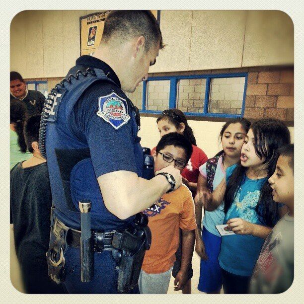 Sgt. Brandon Mendoza at Boys and Girls Club