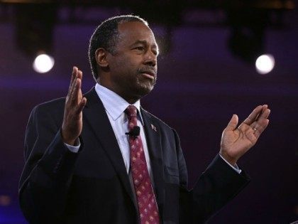 Republican presidential candidate Ben Carson speaks during CPAC 2016 March 4, 2016 in National Harbor, Maryland.