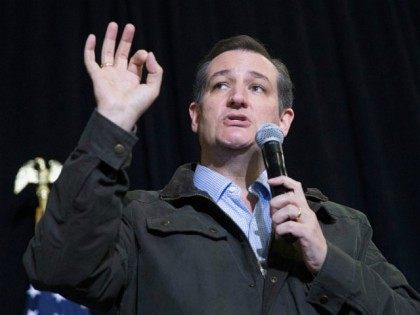 Republican presidential candidate Sen. Ted Cruz (R-TX) on March 24, 2016 in Dane, Wisconsi