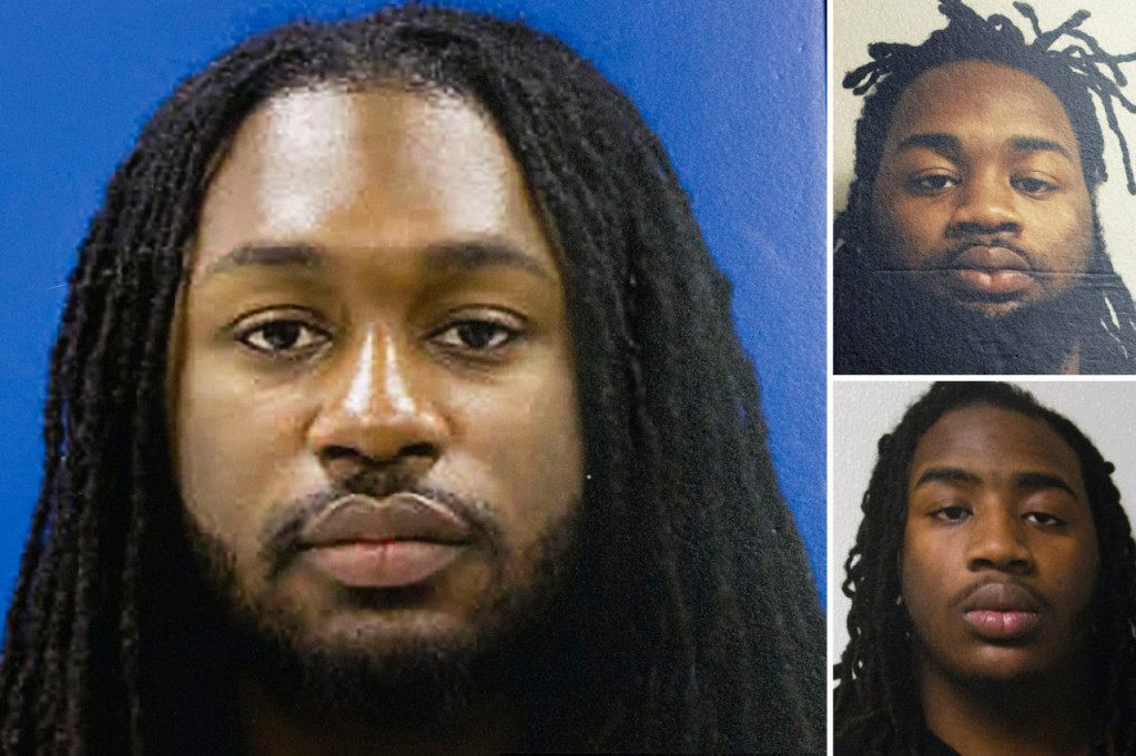 Michael Ford, left; Malik Ford, rop-right; and Elijah Ford, bottom-right. (Photo array via AP)